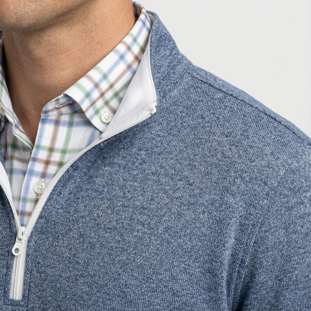 Marled Sweater Knit Quarter-Zip