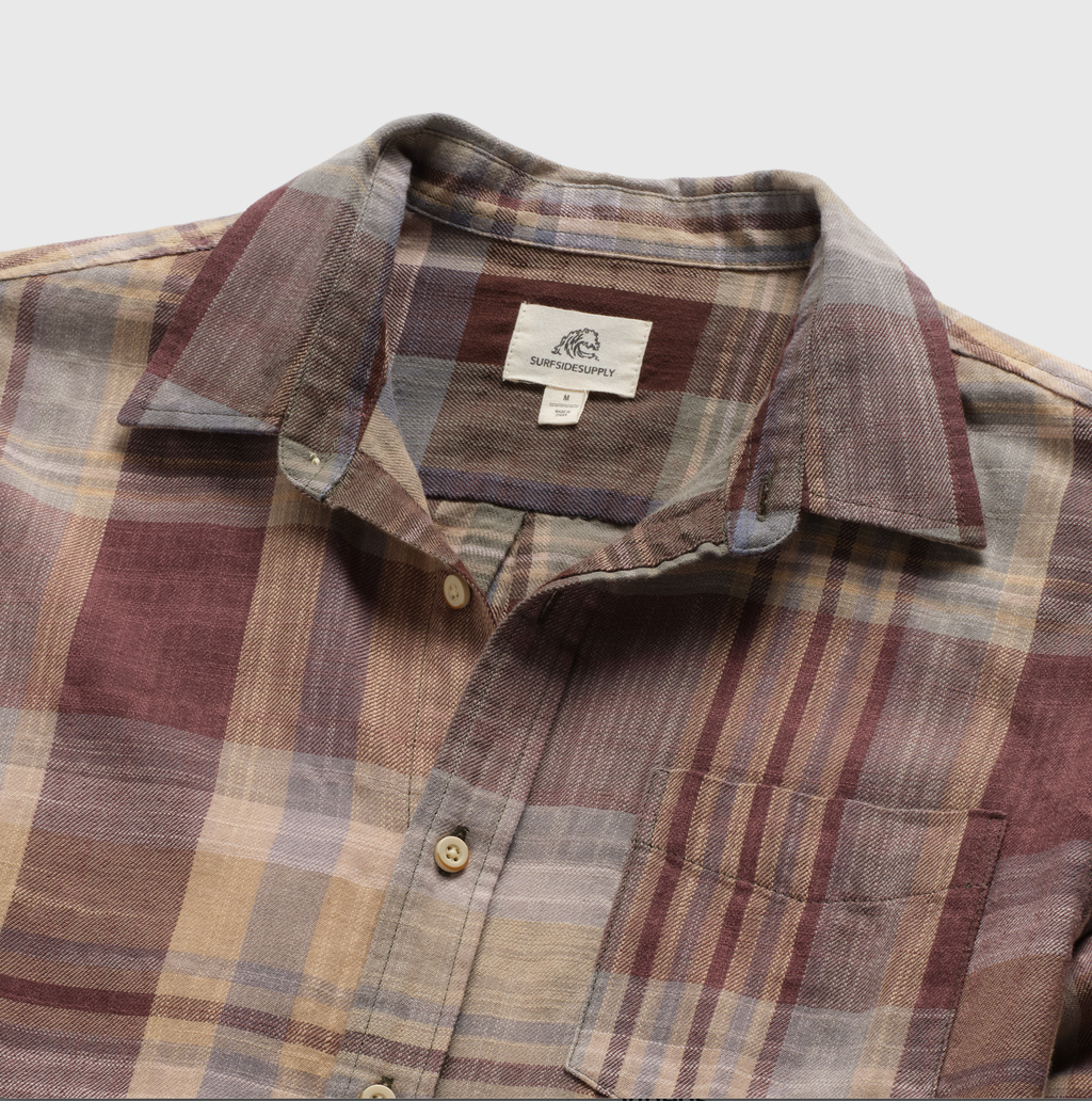 Twill Plaid Shirt - Russet