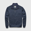 Heather Fleece Quarter Zip - Navy Blazer