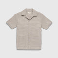 Crinkle Stripe Cabana Shirt - Shale