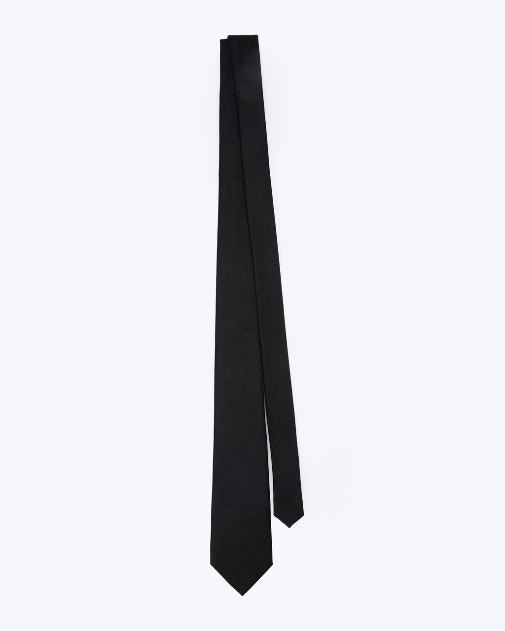 Twill Silk Tie - Black