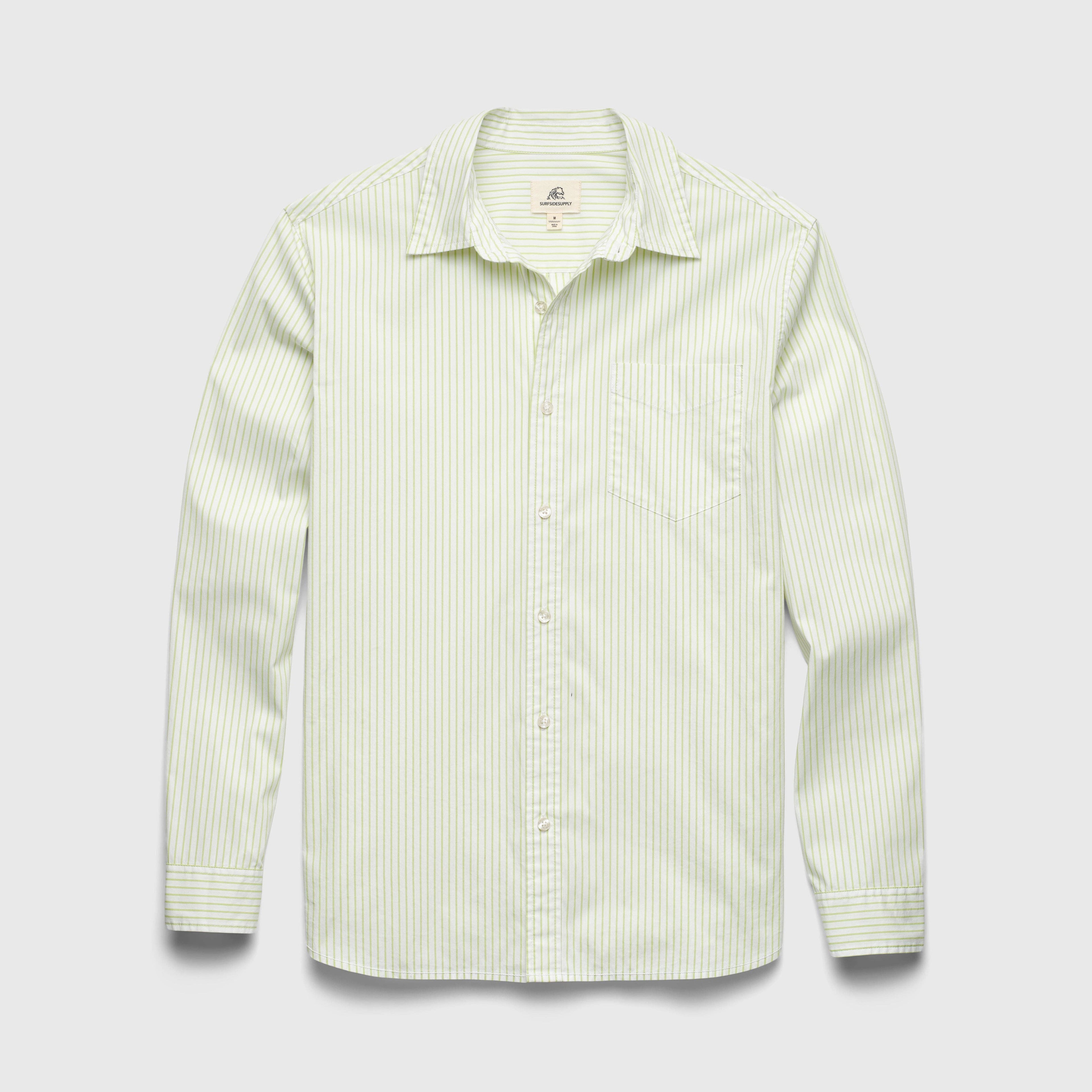 Margarita Green Pinstripe Shirt