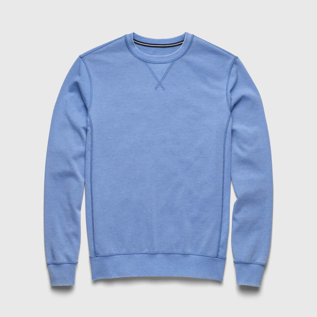 Devoré Crewneck - Wedgewood Blue
