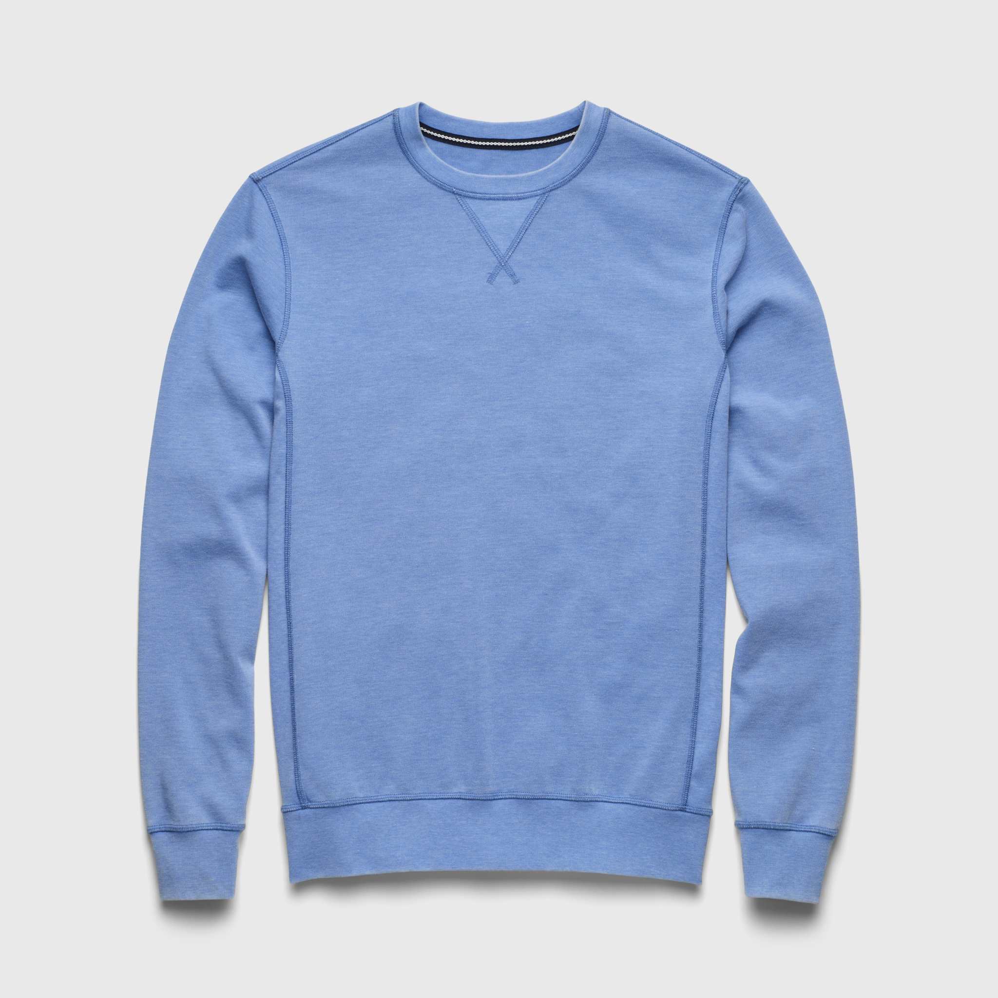 Devoré Crewneck - Wedgewood Blue