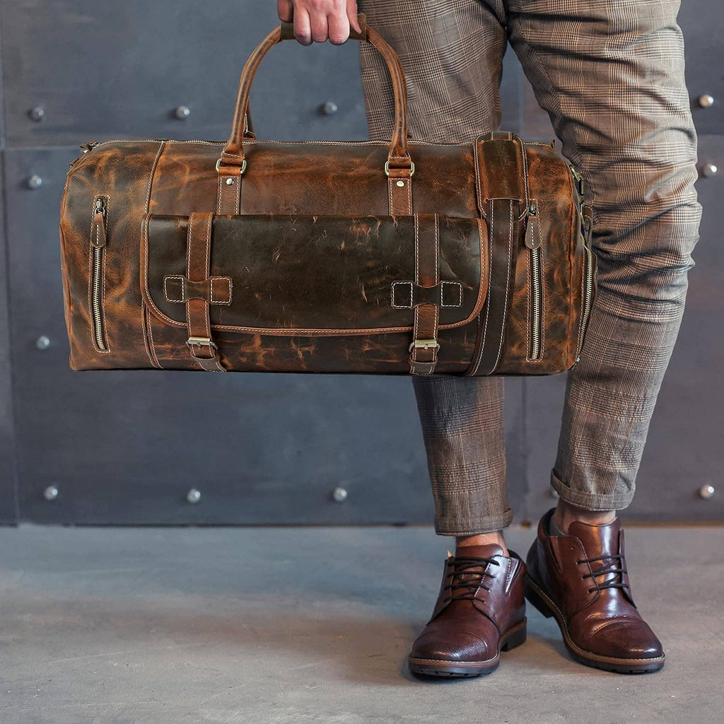 Leather Weekender Bag
