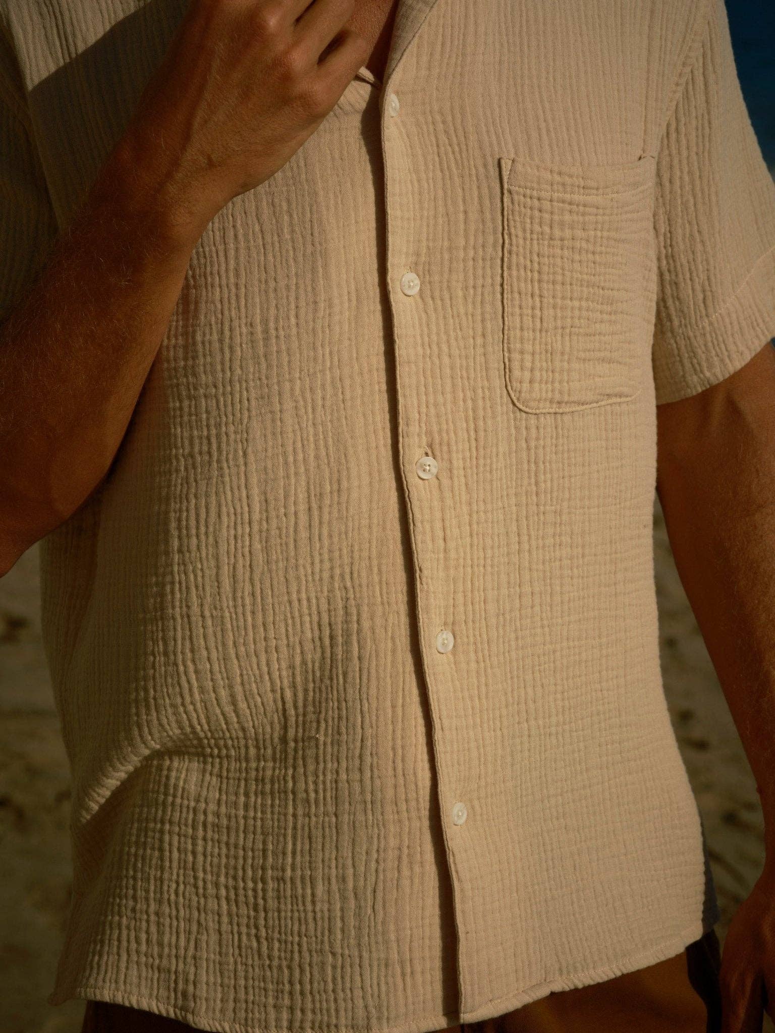 Cosmo Shirt Short Sleeve Shirt - Oat