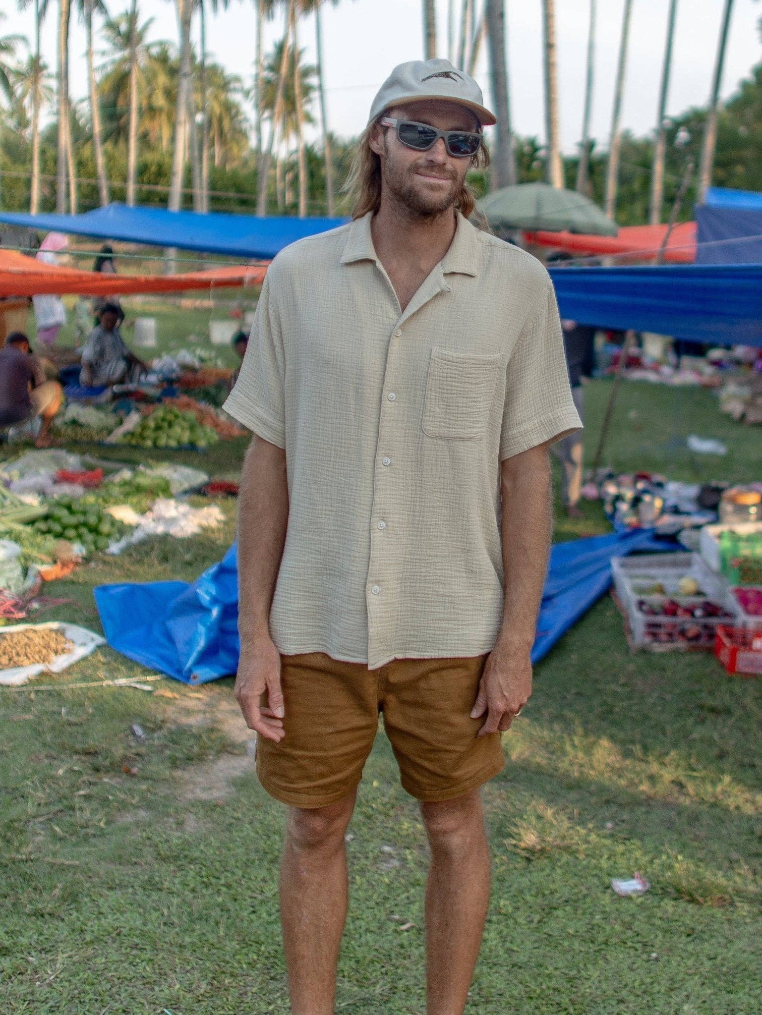 Cosmo Shirt Short Sleeve Shirt - Oat
