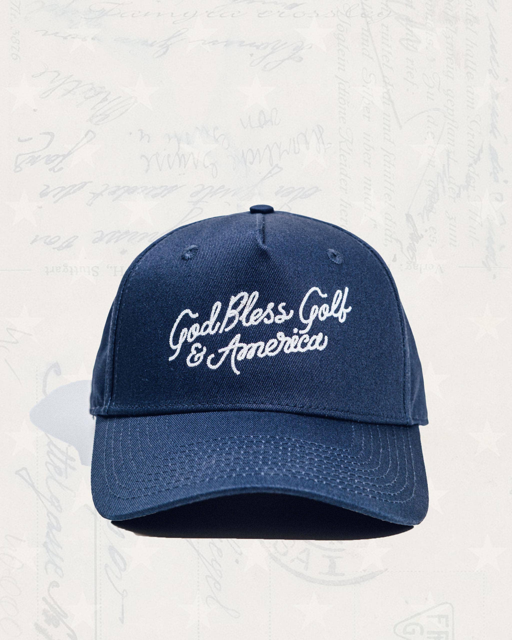 God Bless Golf + America Hat - Navy