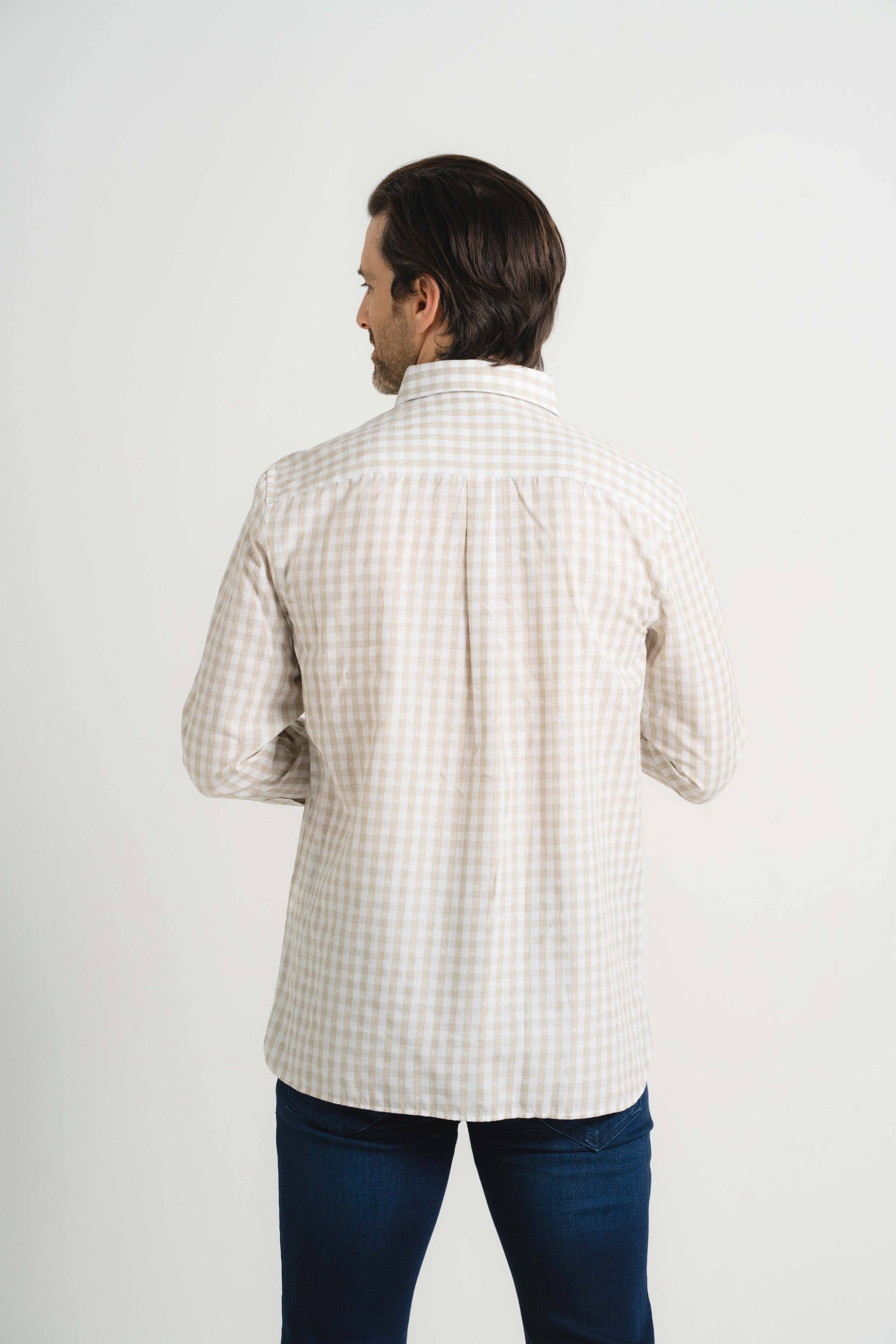 Sand Check Long Sleeve Shirt
