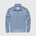Heather Fleece Quarter Zip - Slate Blue