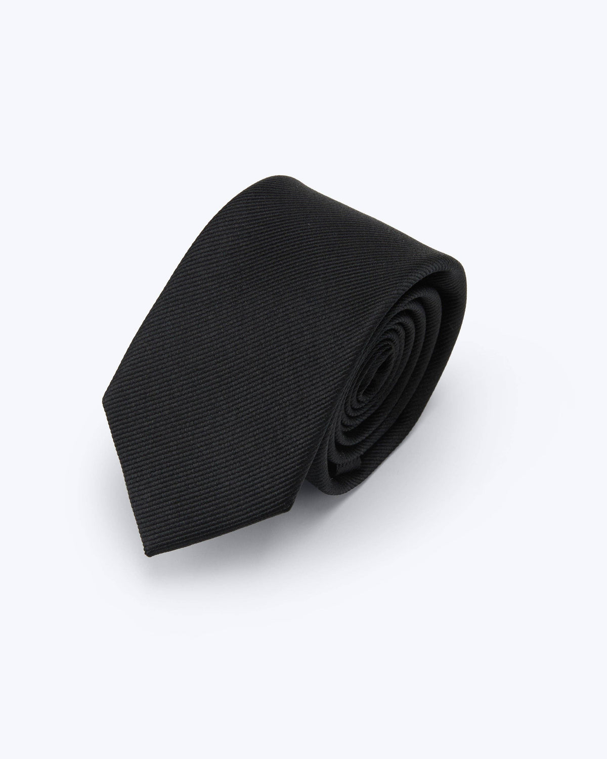 Twill Silk Tie - Black