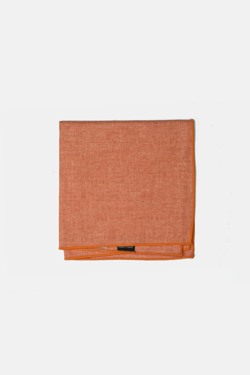 Orange Linen Pocket Square