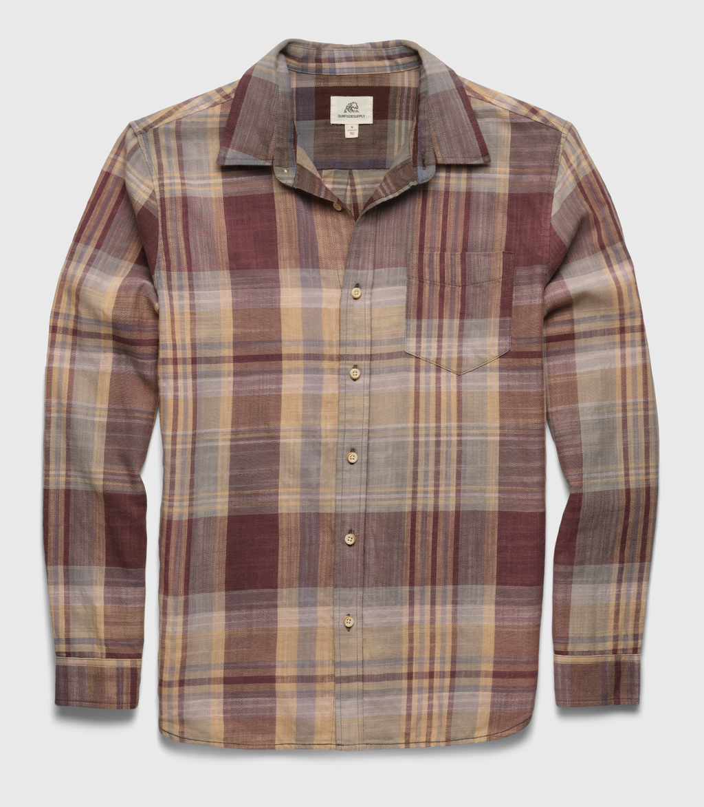 Twill Plaid Shirt - Russet