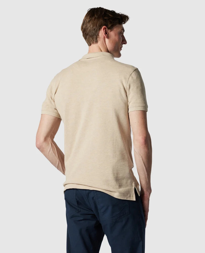 Pique Polo - Oat