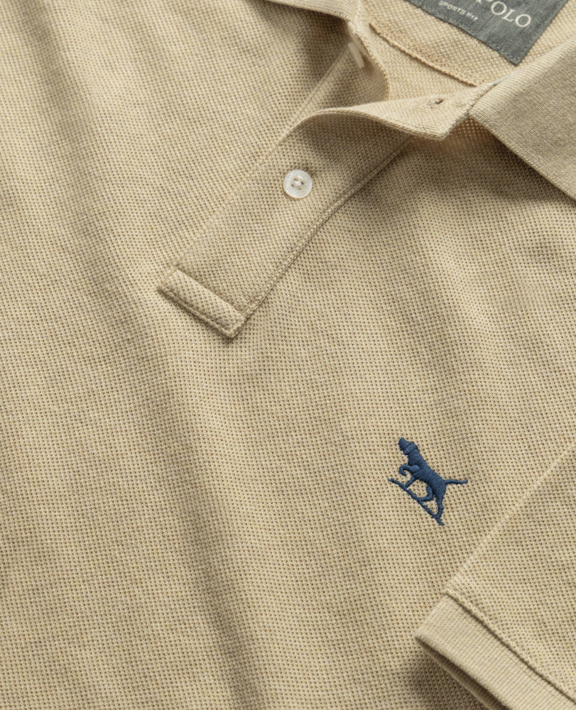 Pique Polo - Oat