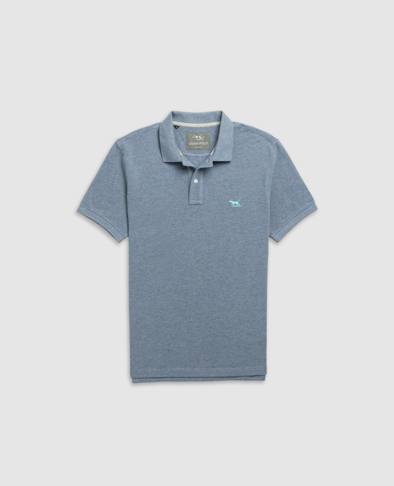 Pique Polo - Steel Blue