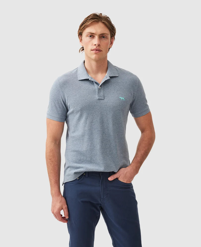 Pique Polo - Steel Blue