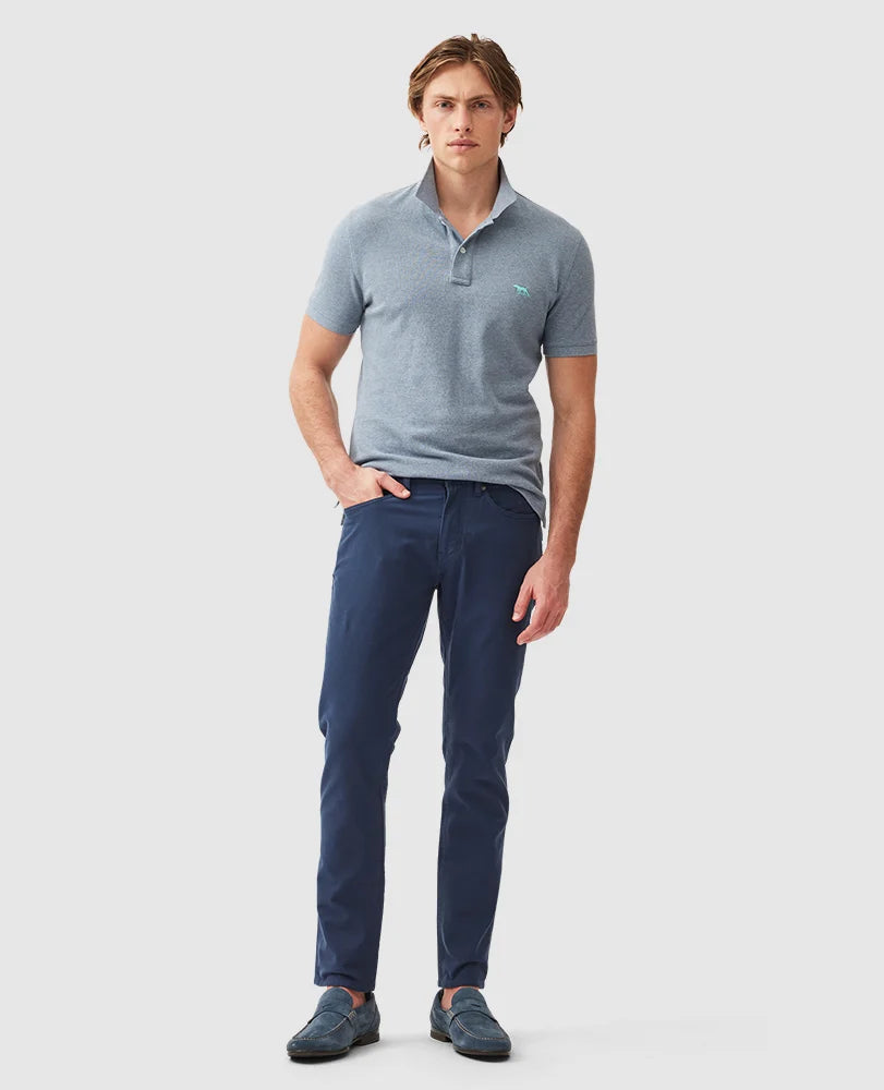 Pique Polo - Steel Blue