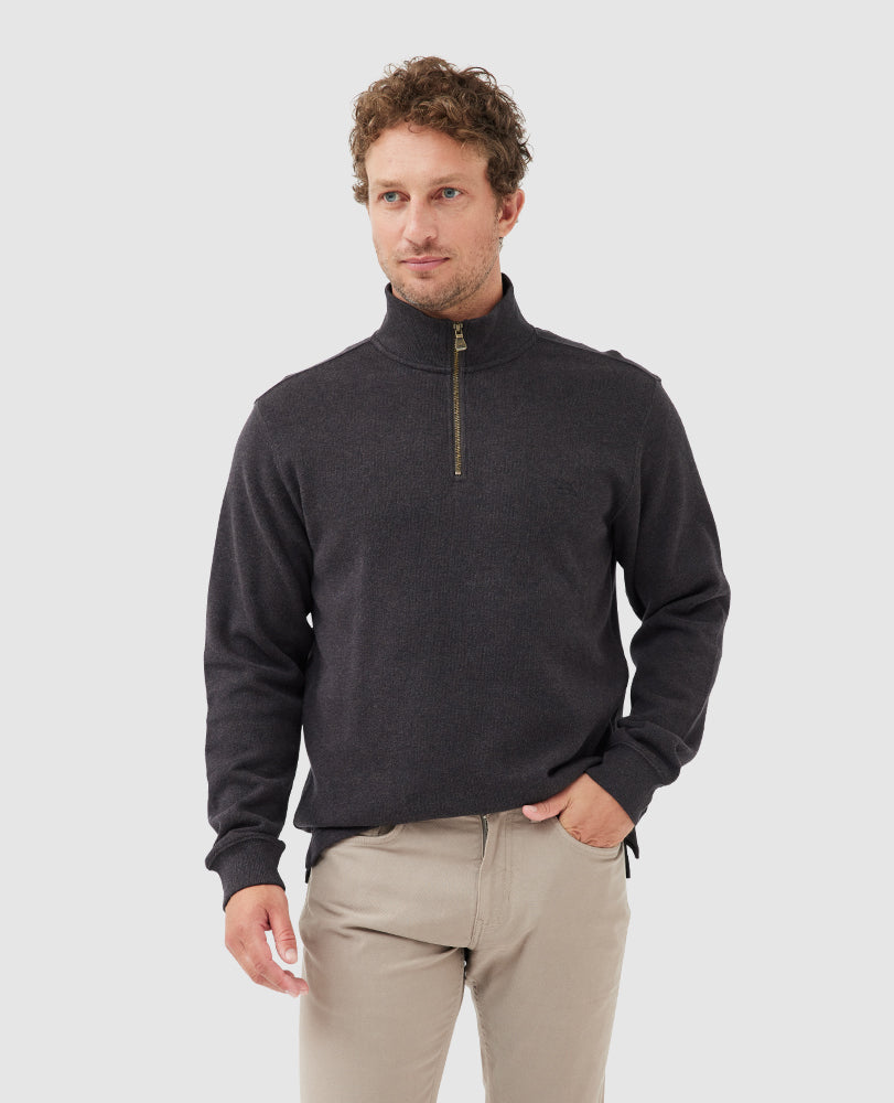 Alton Ave Quarter-Zip - Mud