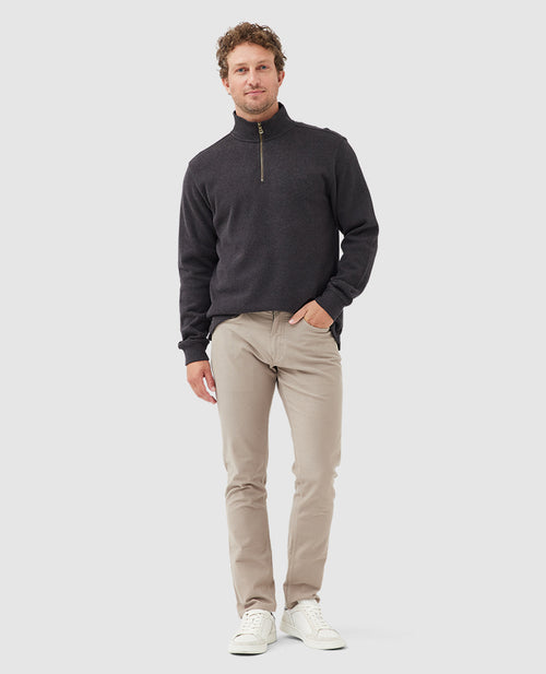 Alton Ave Quarter-Zip - Mud