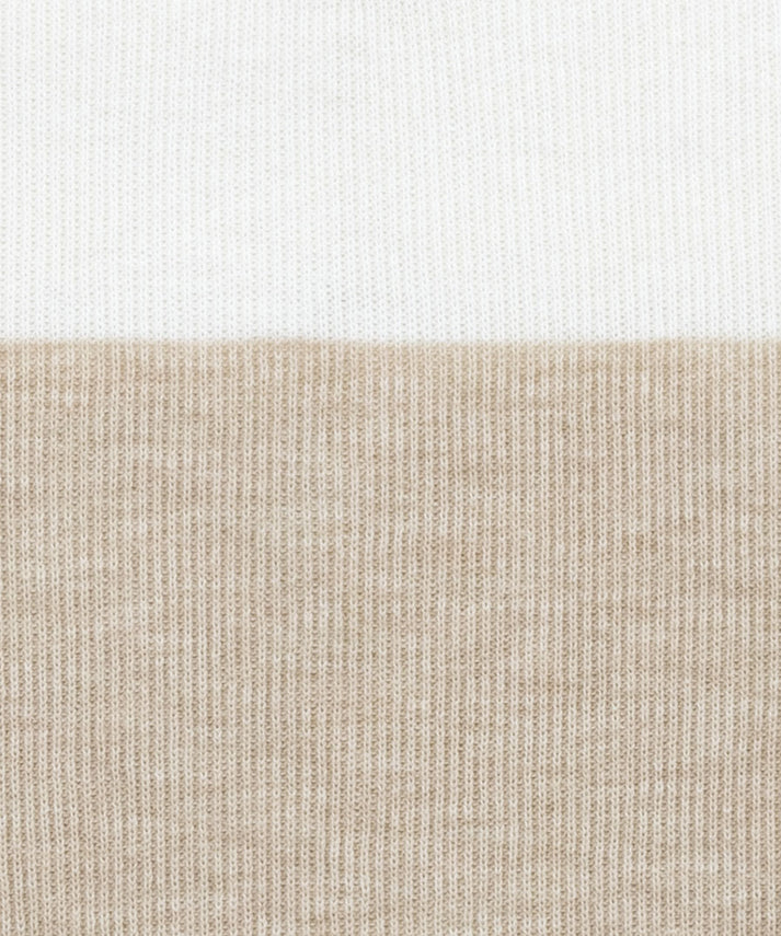 Fine Gauge Ribbed Stripe Polo