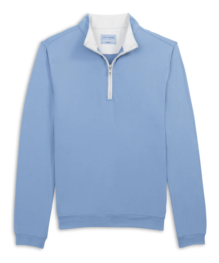 Solid Performance Zip Mock
