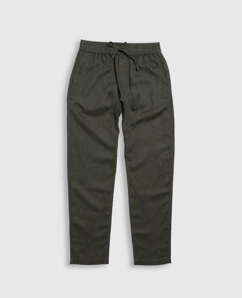 Linen Resort Pant - Bayleaf