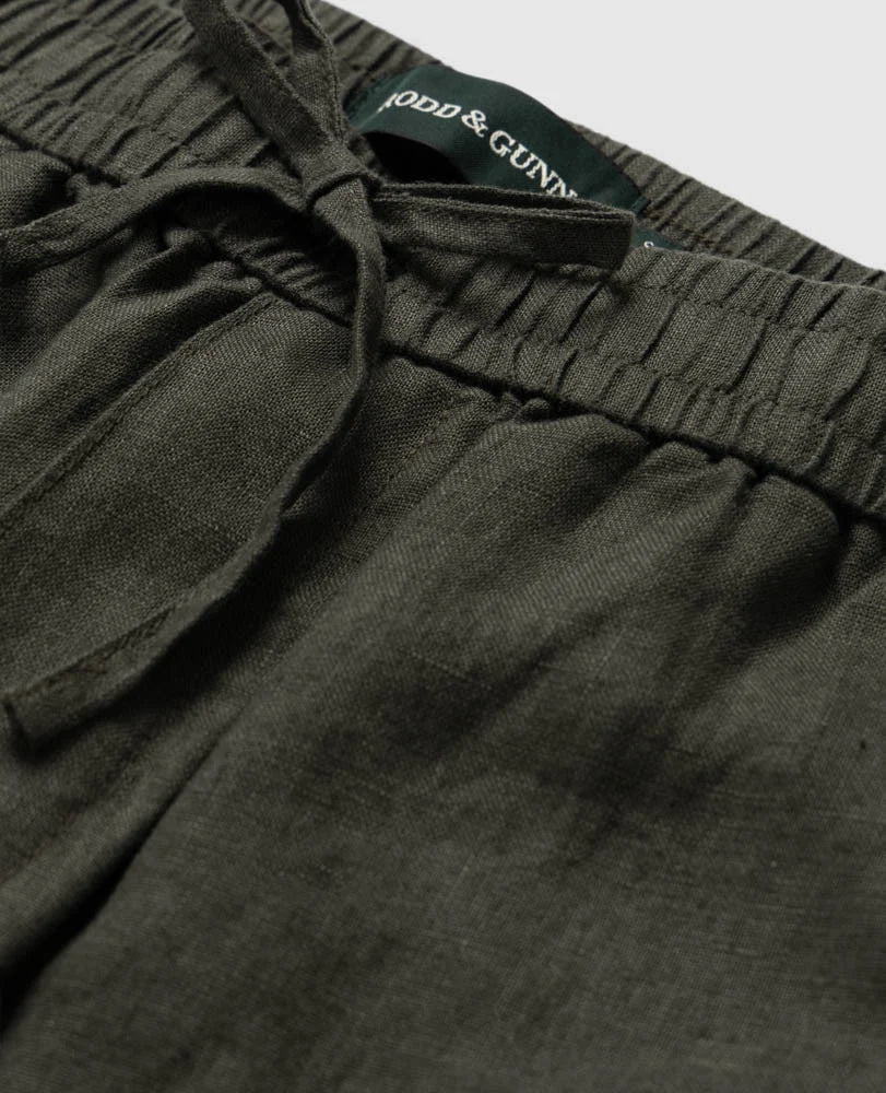 Linen Resort Pant - Bayleaf