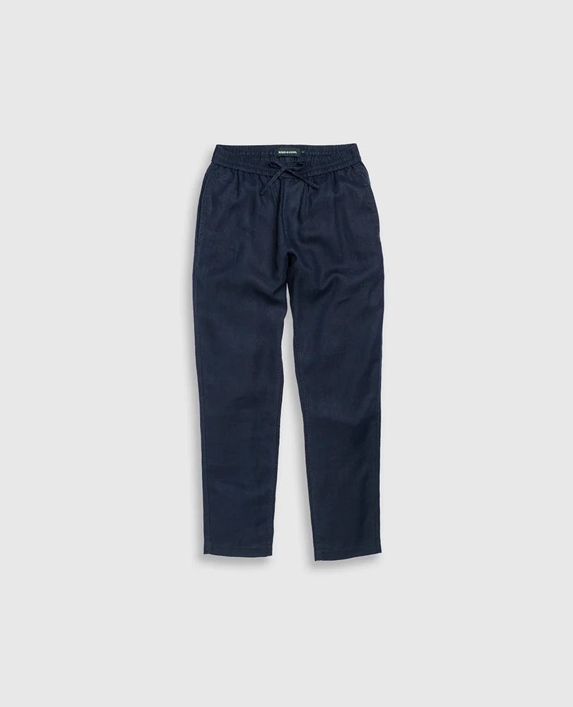 Linen Resort Pant - Navy