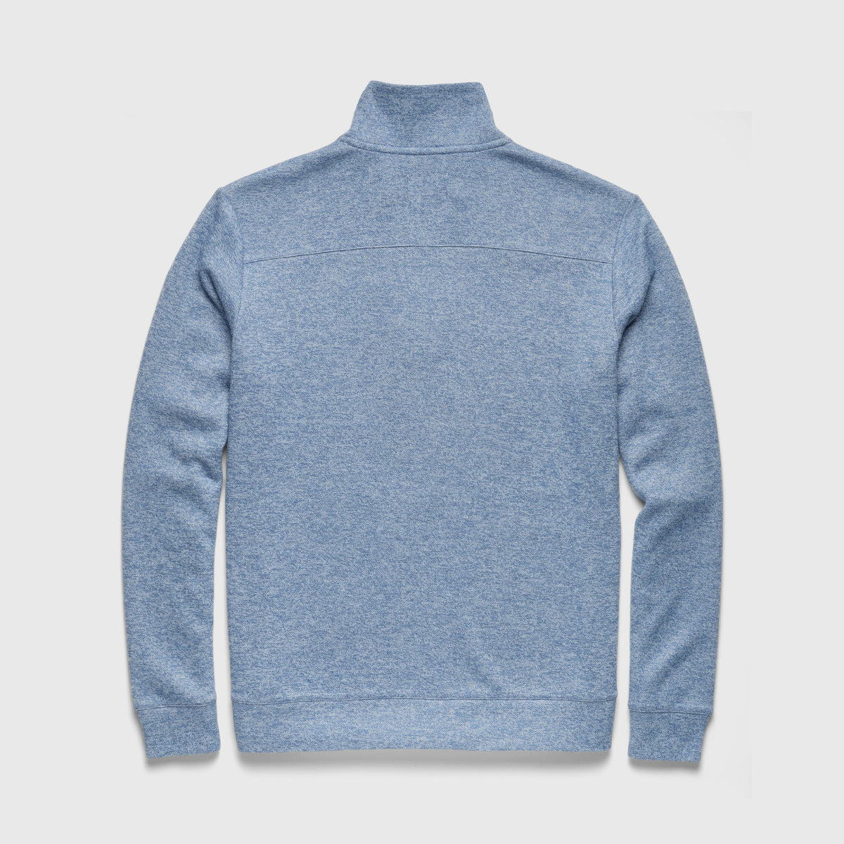 Heather Fleece Quarter Zip - Slate Blue