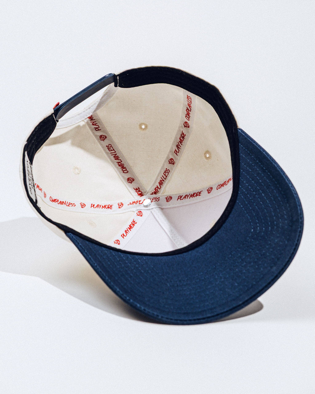 God Bless Golf + America Hat - Bone / Navy
