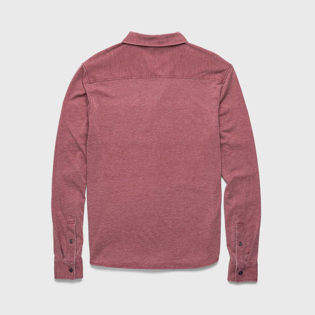 Devoré Knit Shirt - Red Syrah