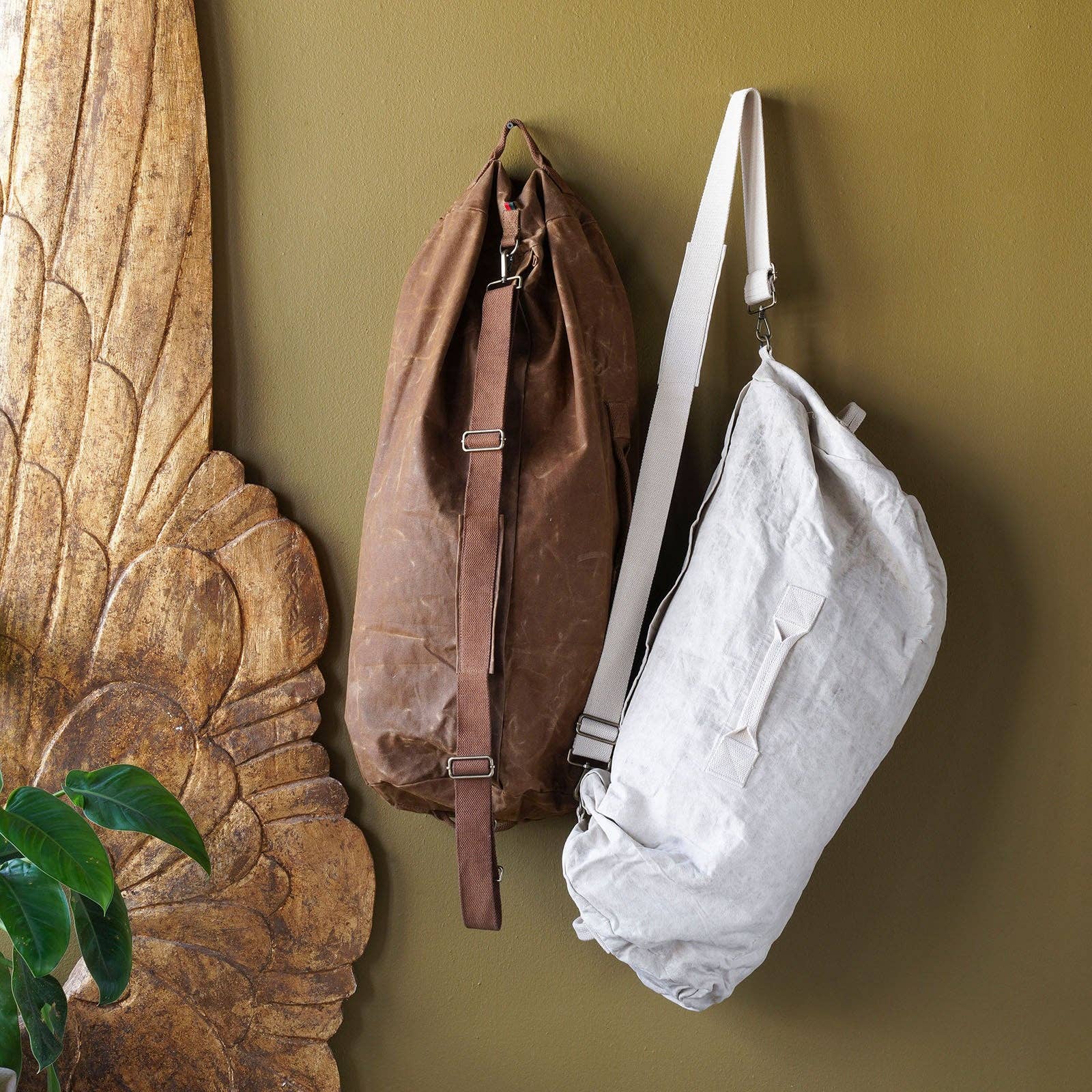 Upcylced Tent Tarp Duffle