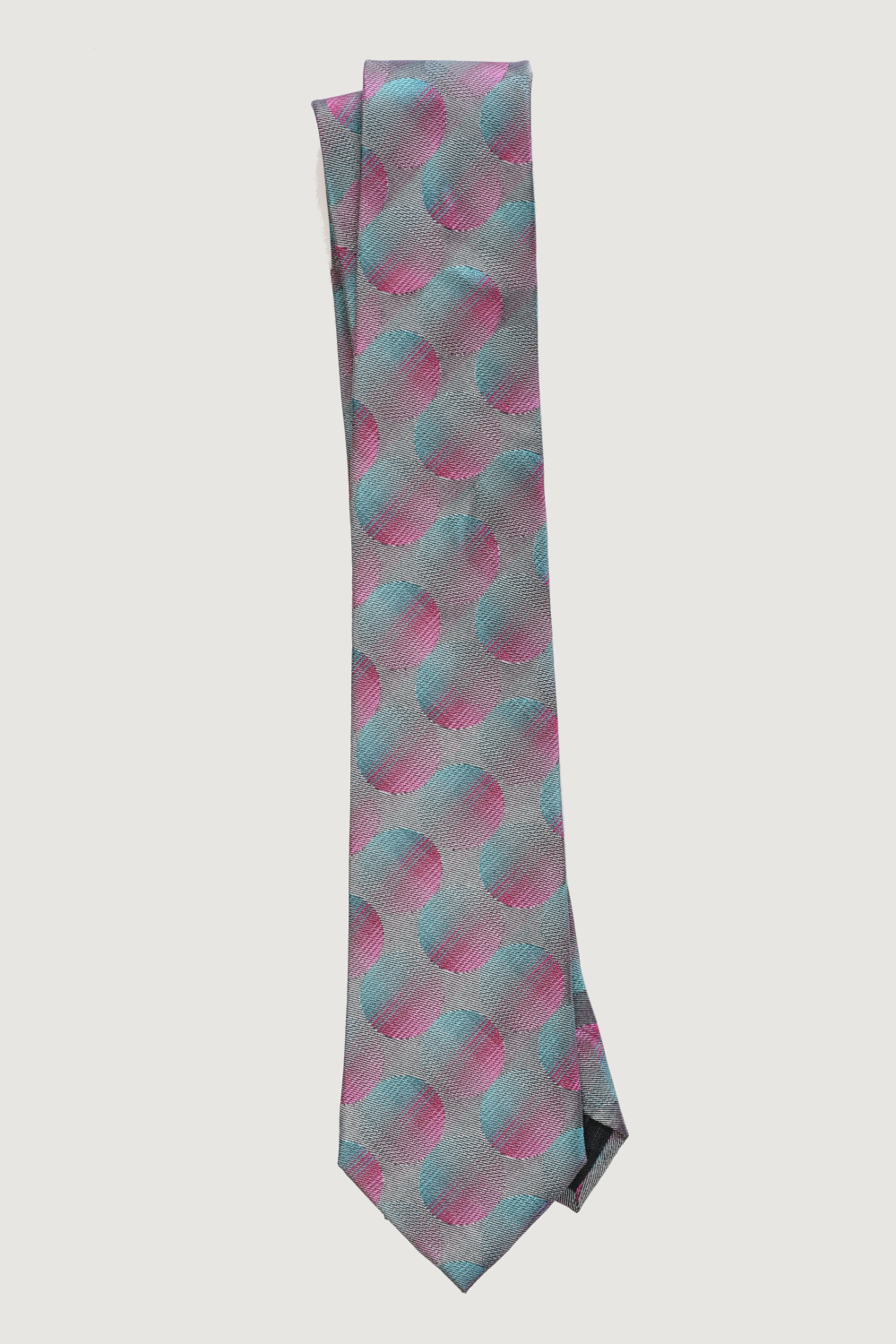 Solar Teal Dots Tie