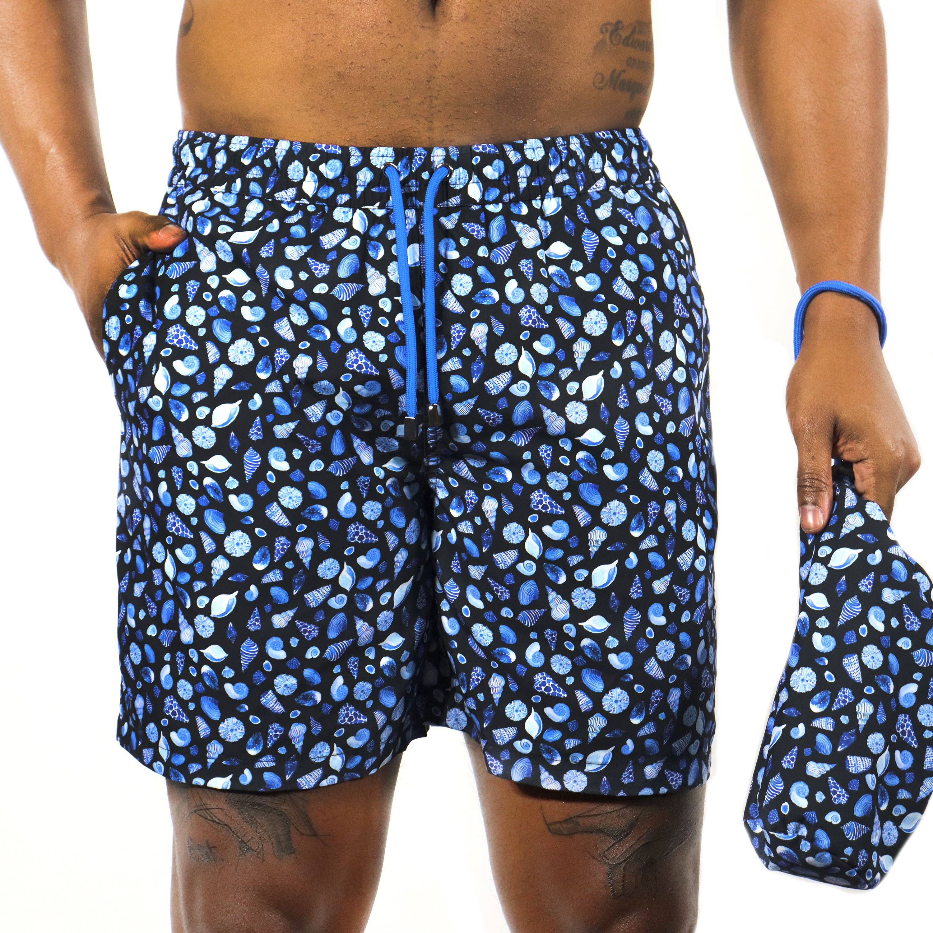 Bluescale Shell Swim Trunks