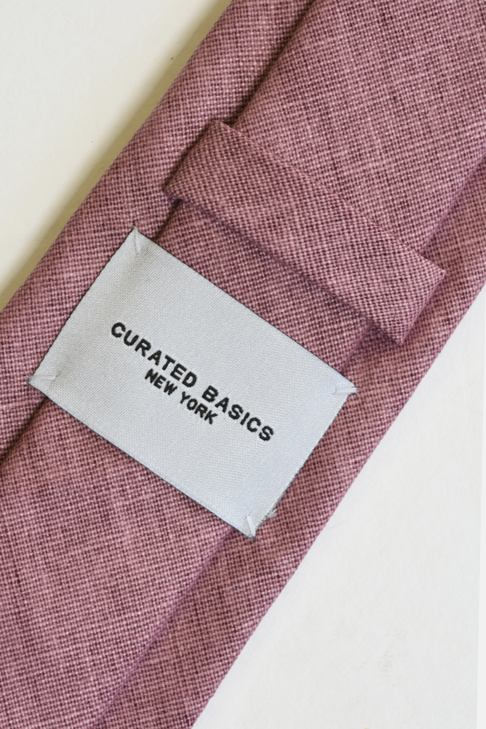 Solid Color Linen Tie
