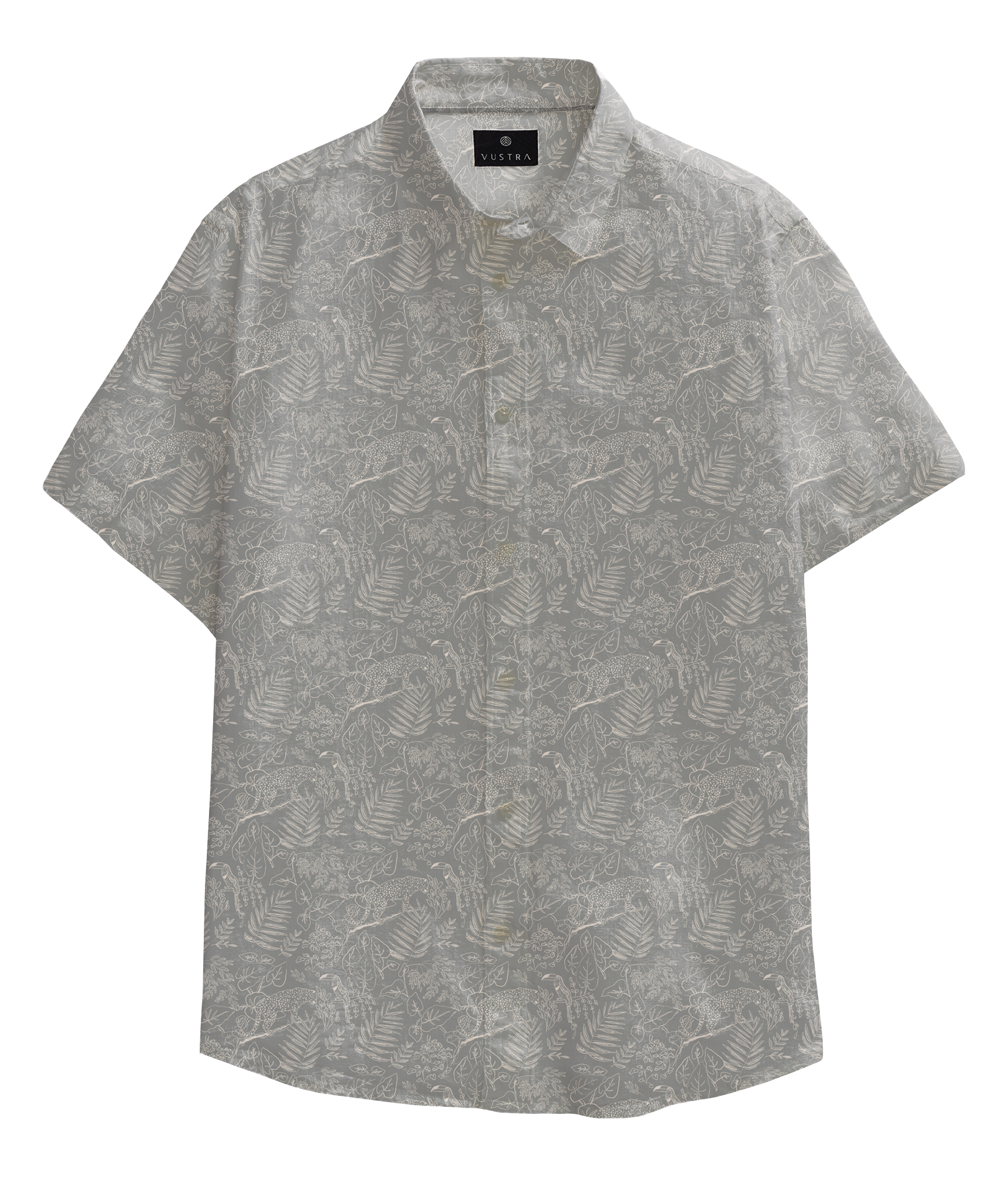 Leopard and Toucan Linen Shirt
