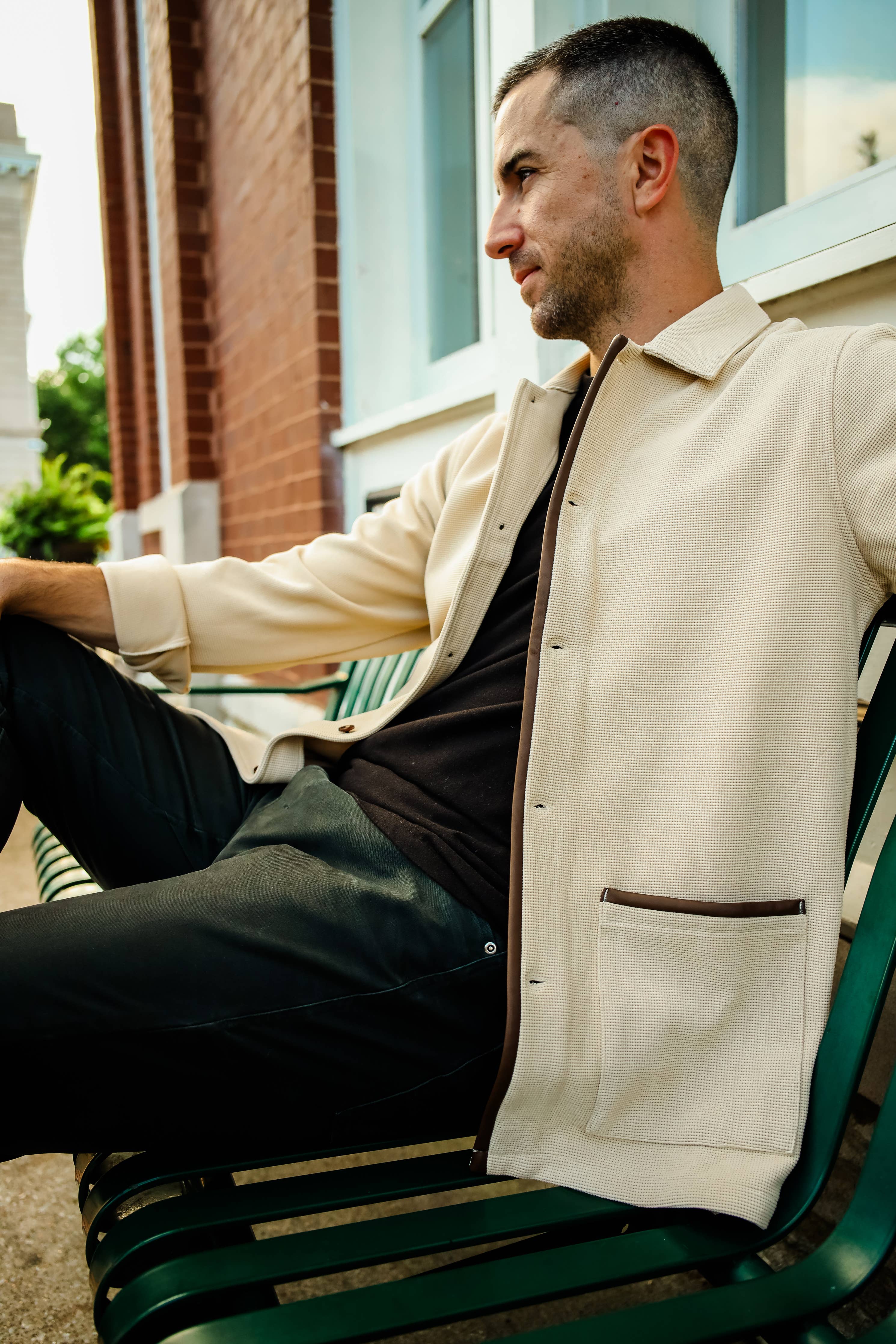 Waffle Cardigan