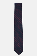 Navy Window Pane Tie