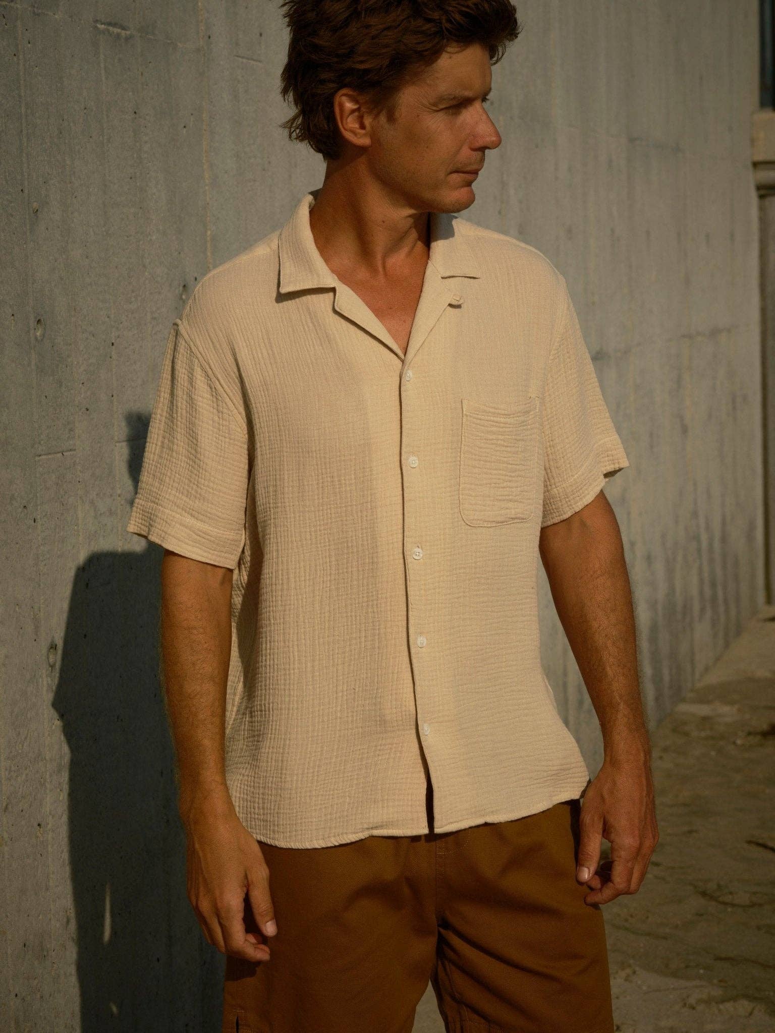 Cosmo Shirt Short Sleeve Shirt - Oat