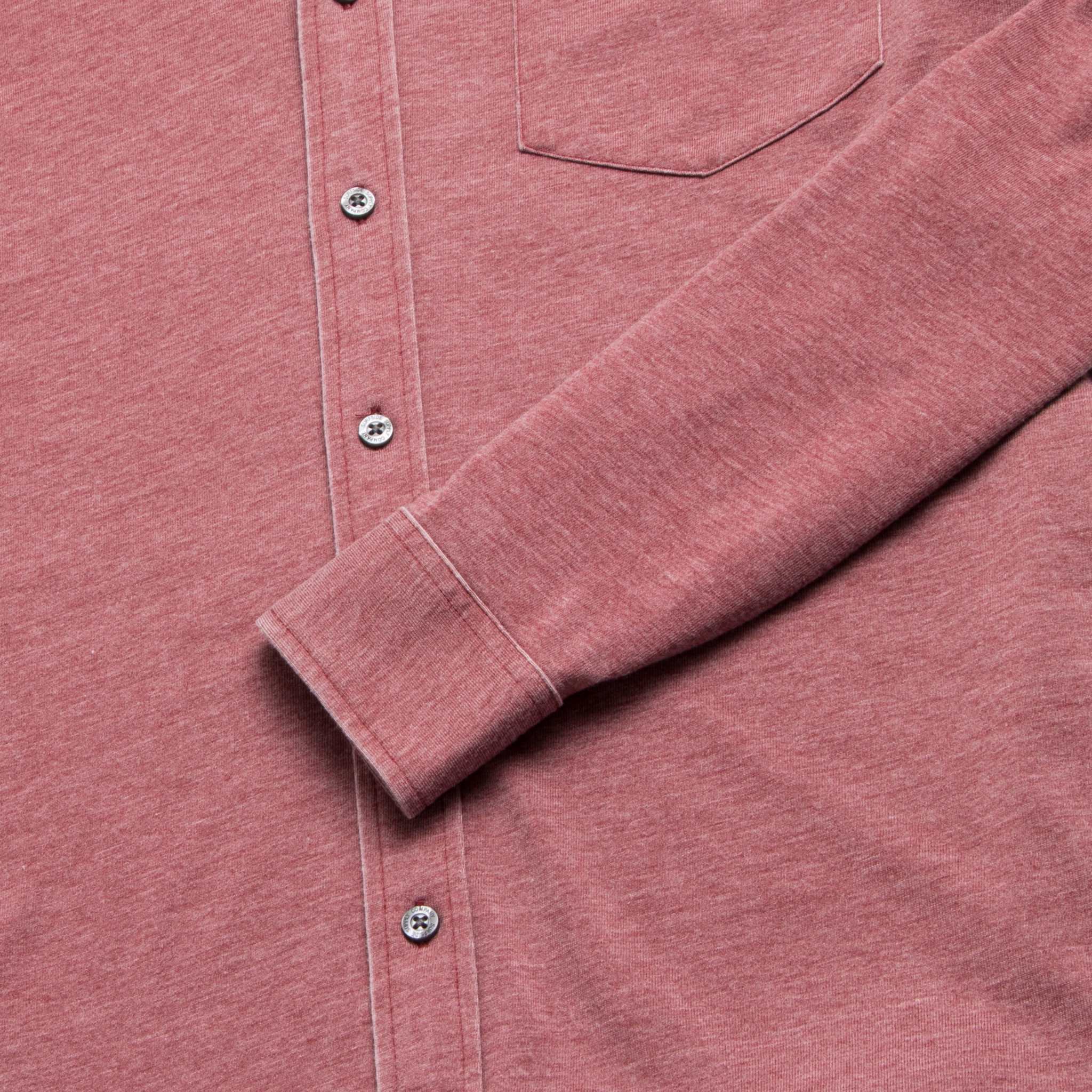 Devoré Knit Shirt - Red Syrah