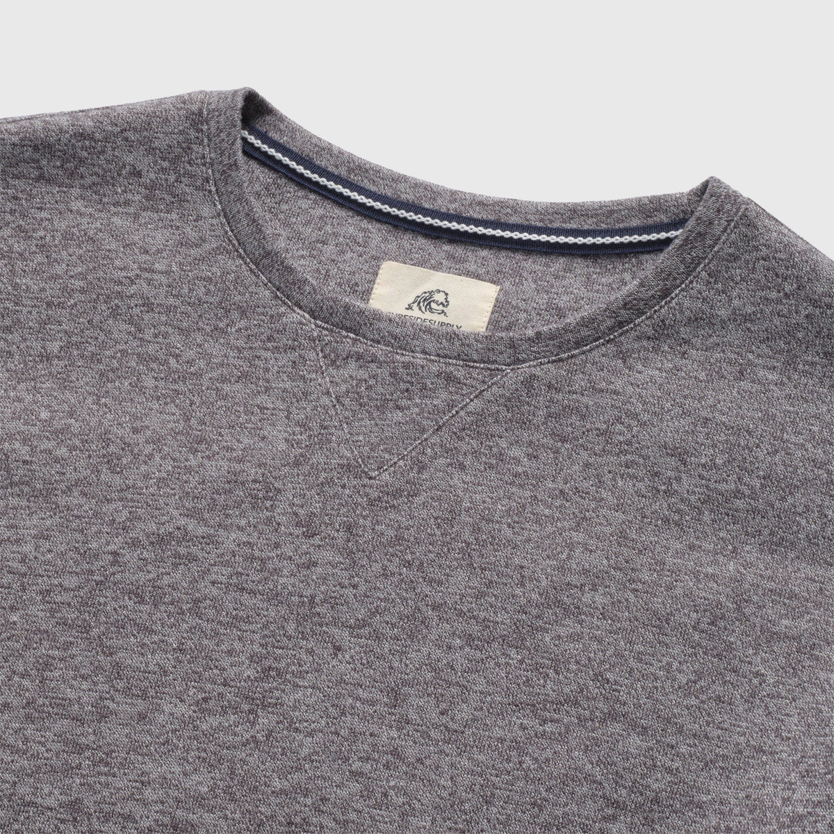 Heathered Crewneck - Charcoal