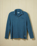 Long Sleeve Jacquard Stripe Polo